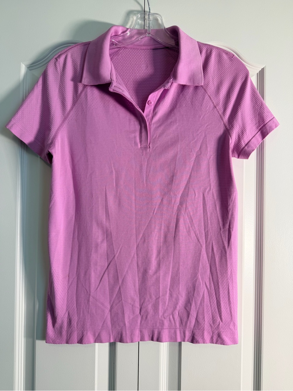 lululemon athletica Lilac Short Sleeve Polo Top